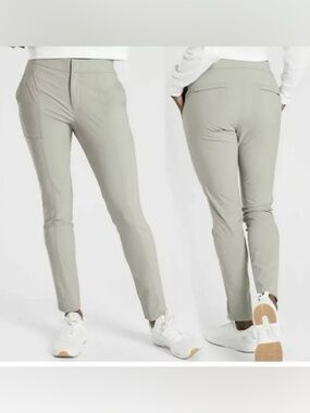 Athleta Wander Stash Cropped Skinny Pant Stone Sz 4